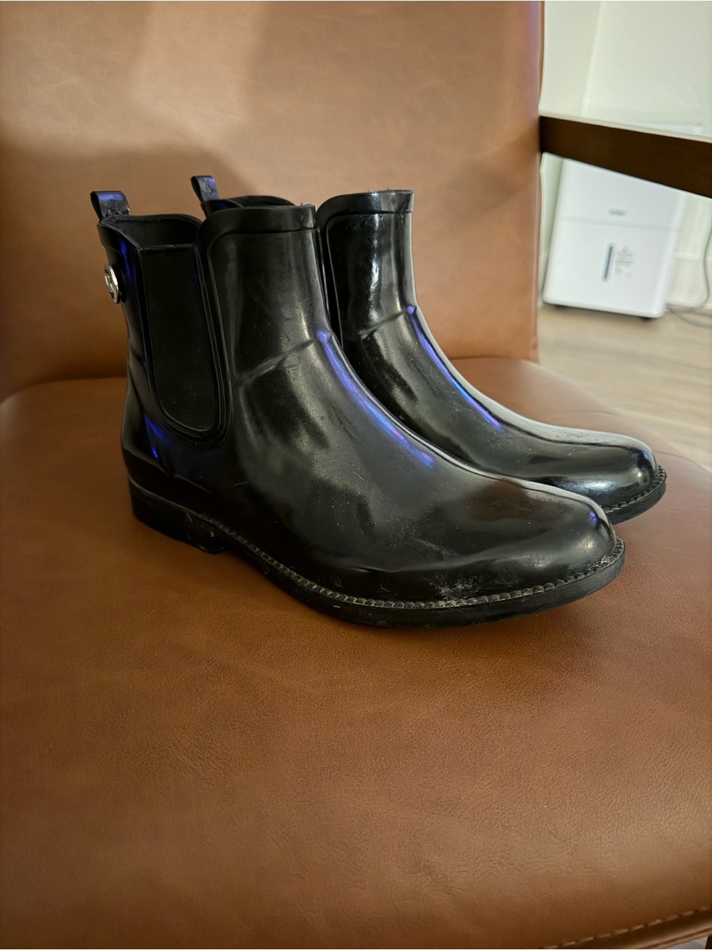 Michael Kors Black Rain Boots